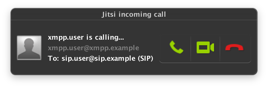 Jitsi call window